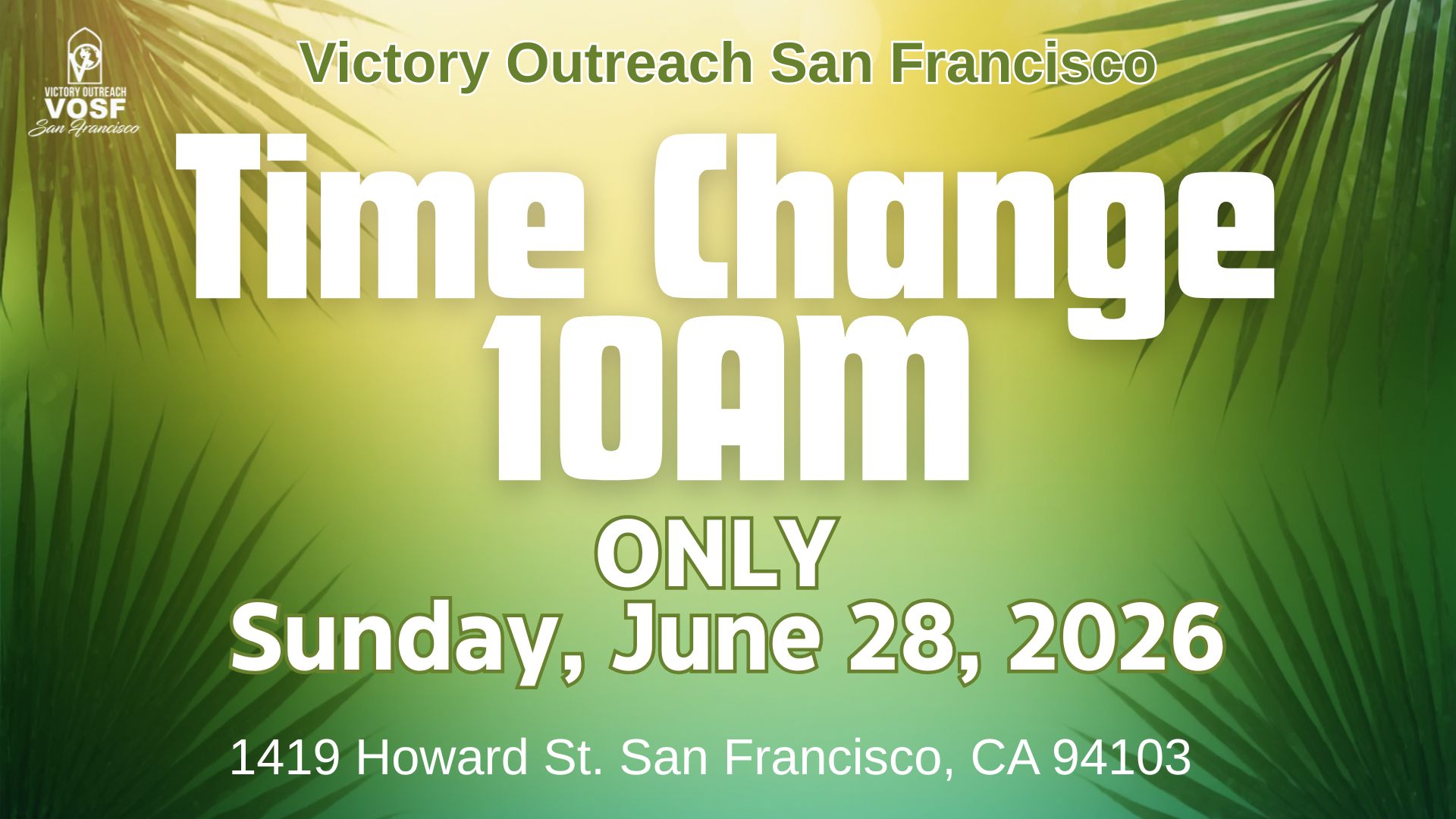 Time Change Jun 28 2026 -10AM