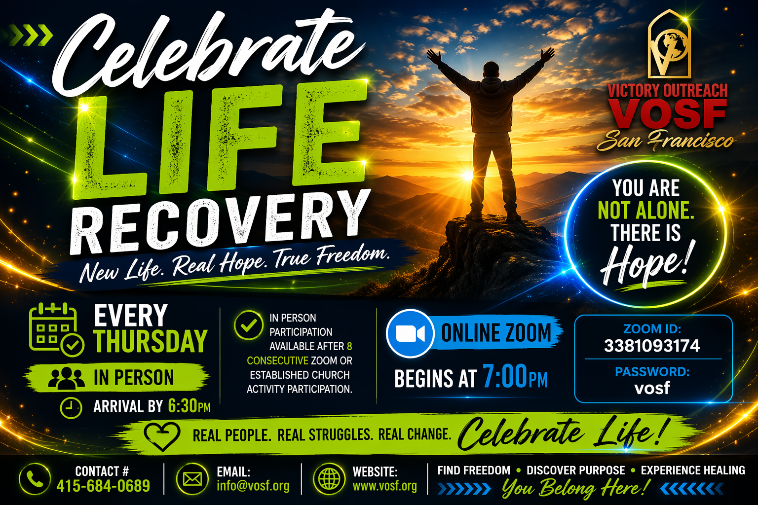 Celebrate Life Recovery at Victory Outreach San Francisco